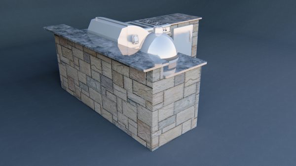 outdoor kitchen 3d model design sketchup bar