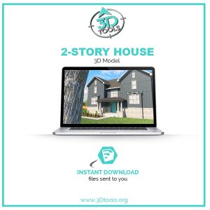 3D house model download skp sketchup obj file