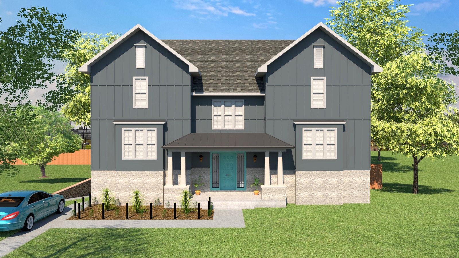 2 Story House 3D Model Instant Download Sketchup and 