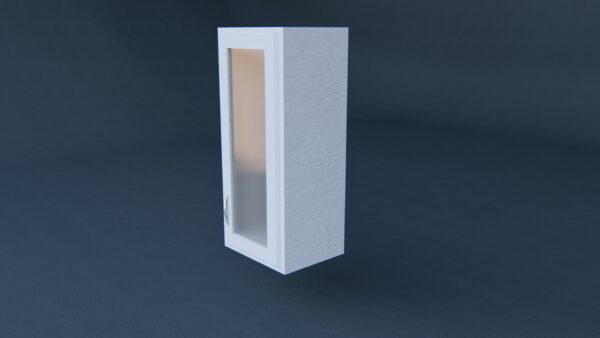 Single Upper Glass Cabinet 3D Model