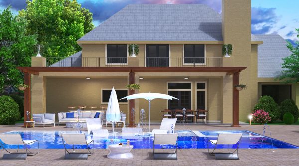 landscape pool deck designer plans 3d