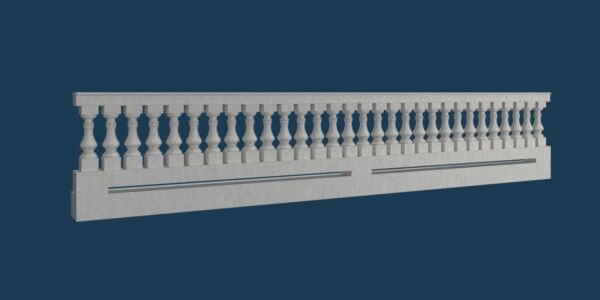 Deck Railing 3D model Max File