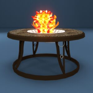 Round Steel Fire Pit 3D model instant download 3D tools OBJ 3DS Max File