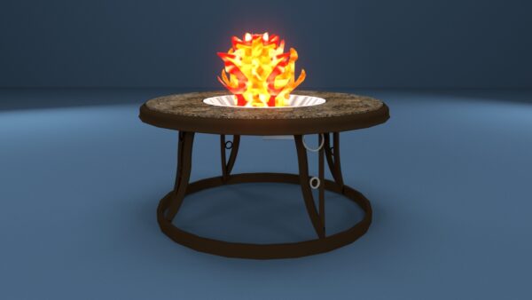 Round Steel Fire Pit 3D model instant download 3D tools OBJ 3DS Max File