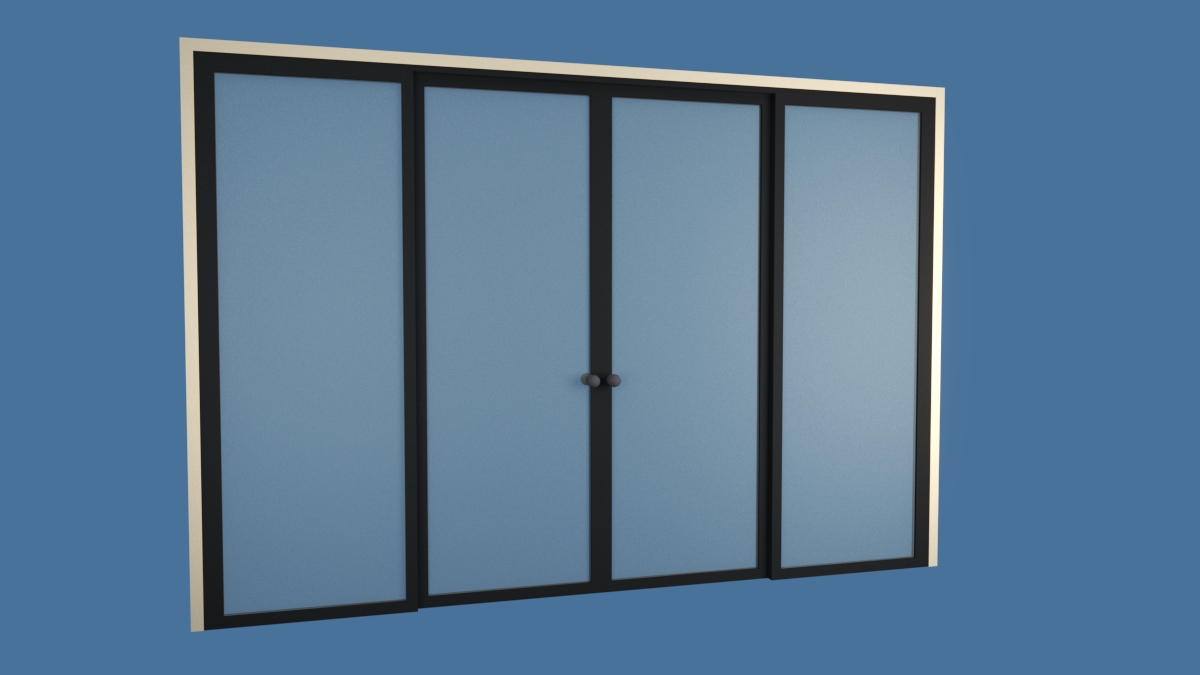 wardrobe with sliding doors - Download Free 3D model by Antonio Rossini  (@Rox3d) [9cea836]