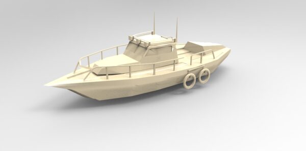 Speed Boat 3D model Max File