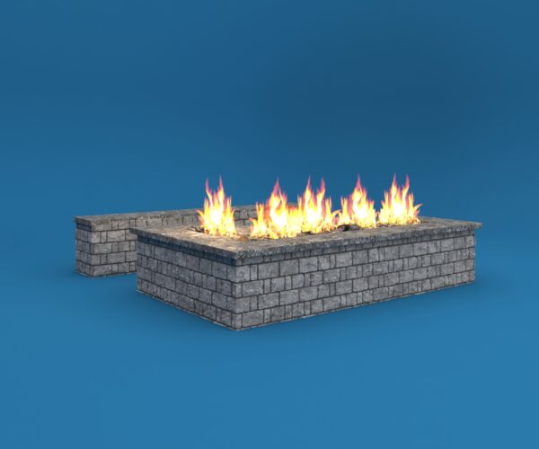 Squared Fire Pit 3D model instant download 3D tools OBJ 3DS Max File