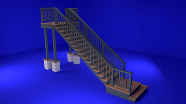 Steel and Wood Stairs_