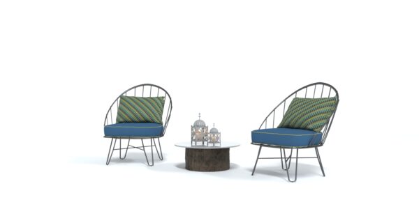 Chairs and Table set 3D model Max File