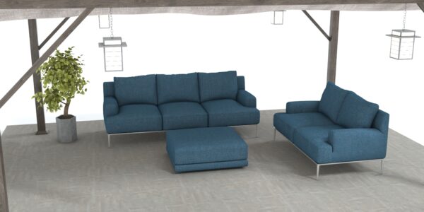 Pergola with Furniture Set 3D model Max File