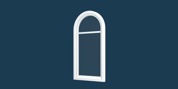 Single Pane Arch Window 3D model Max File