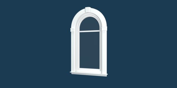 White Arch Window 3D Model 3D model Max File