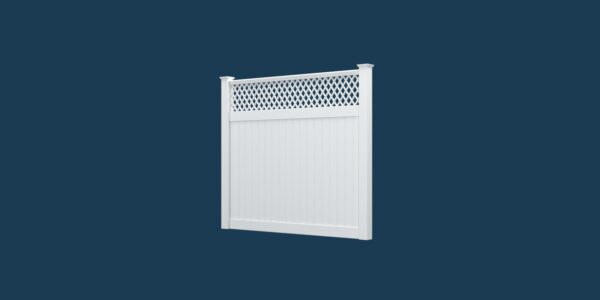 White Fence Panel 3D model Max File